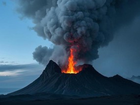 日本御岳火山深夜连续喷发 烟柱高达800米