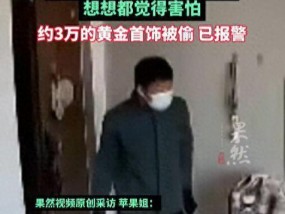 家中被盗，女子回看视频发现小偷先去厨房拿的刀：想想都害怕！万幸家中无人