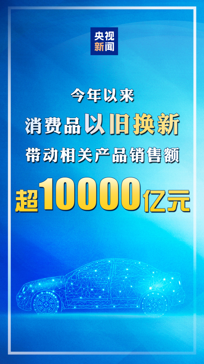 商务部：以旧换新带动相关产品销售额超1万亿元  第1张