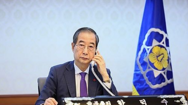 韩国国务总理同美国总统通话 讨论韩美同盟等事宜  第1张