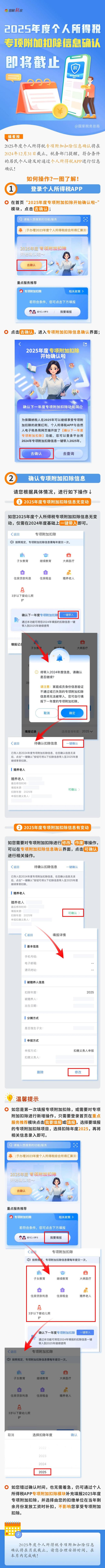 2025年度个税专项附加扣除信息确认即将截止  第1张