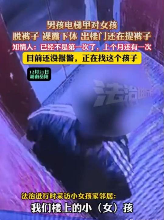 男孩尾随女孩进电梯后脱裤裸露下体 多次行为引担忧  第5张