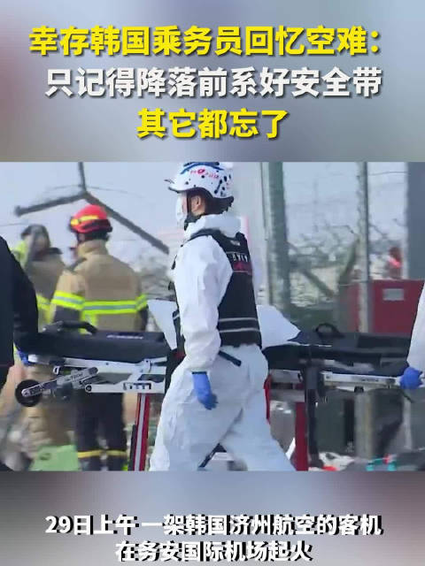 幸存韩国乘务员回忆空难 机尾逃生奇迹存活  第1张