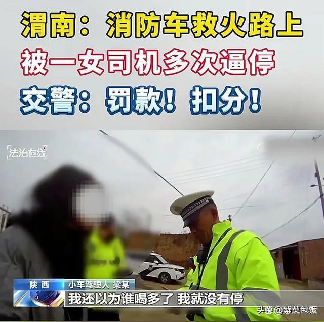 司机不给消防车让道称以为谁喝多了 恶意阻挡遭处罚  第3张